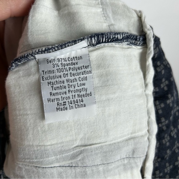 Johnny Was Neely Embroidered Twill Pants NWT SZS - Picture 7 of 7